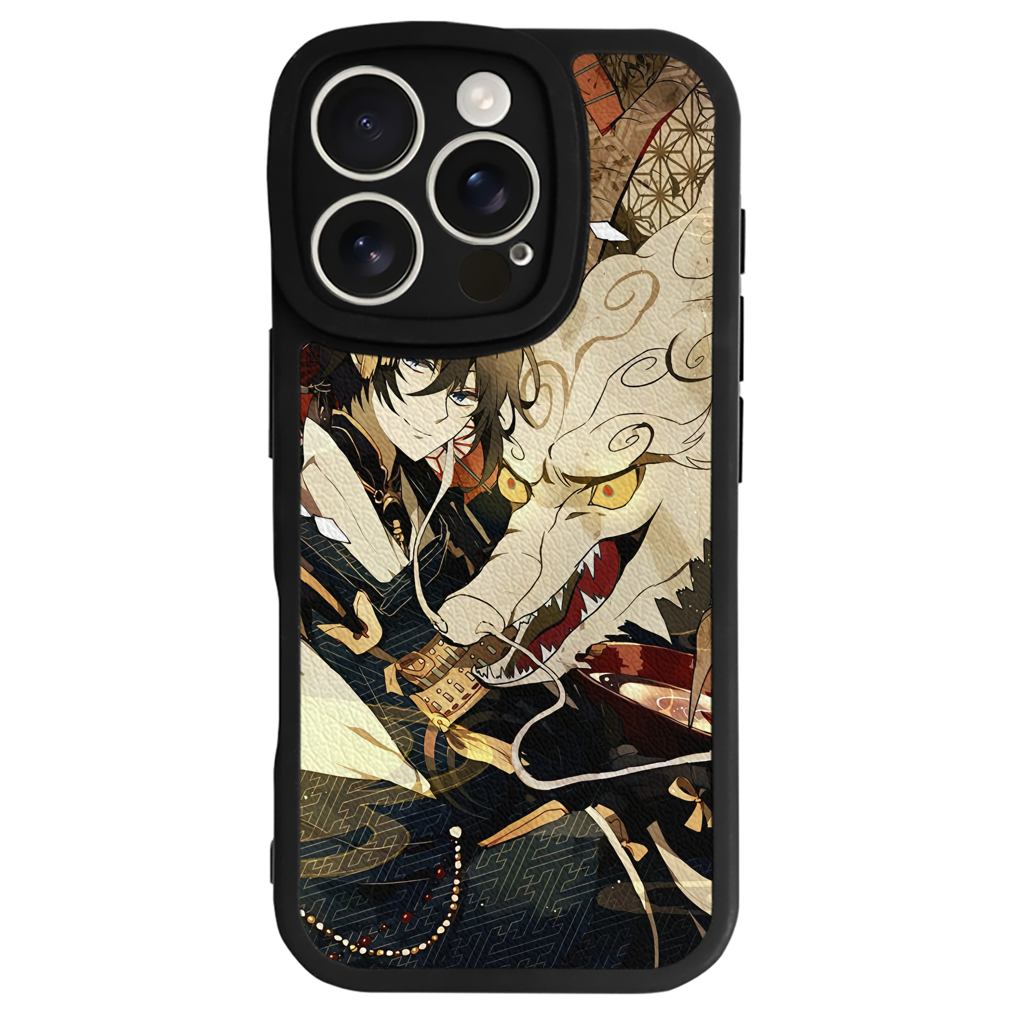 （画像用） 刀剣乱舞 Touken Ranbu 【iPhone 16シリーズ対応】シリコンスマホケース（レザー調） 材質：シリコン